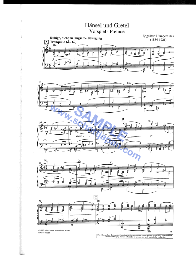 ヘンゼルとグレーテル(ヴォーカル・スコア)/フンパーディンク/SW ヘンゼルとグレーテル(ヴォーカル・スコア)/フンパーディンク/SW