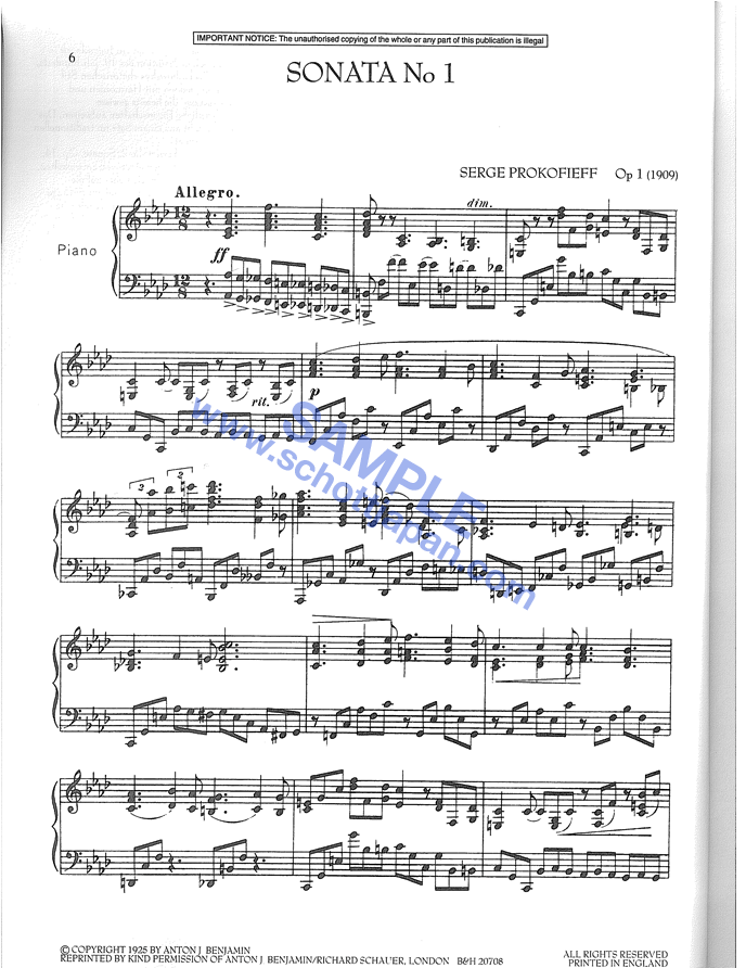クライネフ/プロコフィエフPiano Sonatas ピアノ・ソナタ集 第1巻(第1番ー第5番)/プロコフィエフ/SW