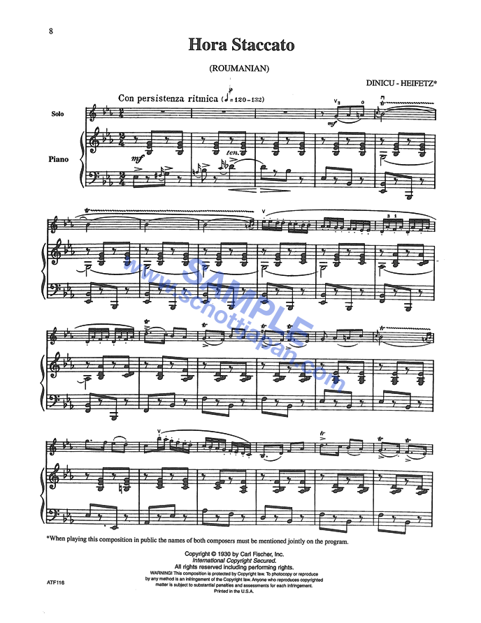 ハイフェッツ・コレクション 1：ヴァイオリンとピアノのための編曲作品集／ハイフェッツ／SW 4005