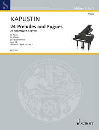 24の前奏曲とフーガ op.82 第1巻／カプースチン／ED 22053