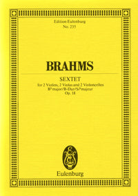 弦楽六重奏曲 第1番 変ロ長調 作品18／ブラームス／SW 2004 – ショット